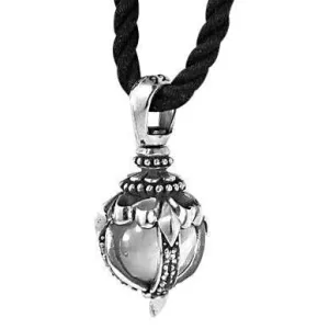 Silver Tribal Blossom Pendant