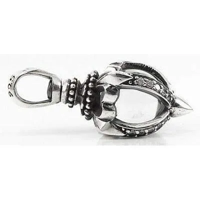 Silver Tribal Blossom Pendant