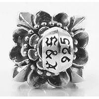 Silver Tribal Blossom Pendant