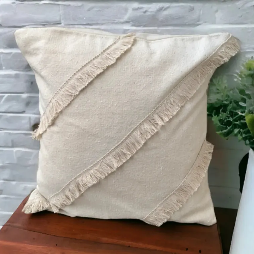 Sorriso Decorative Hand Made Cotton Cushion Cover