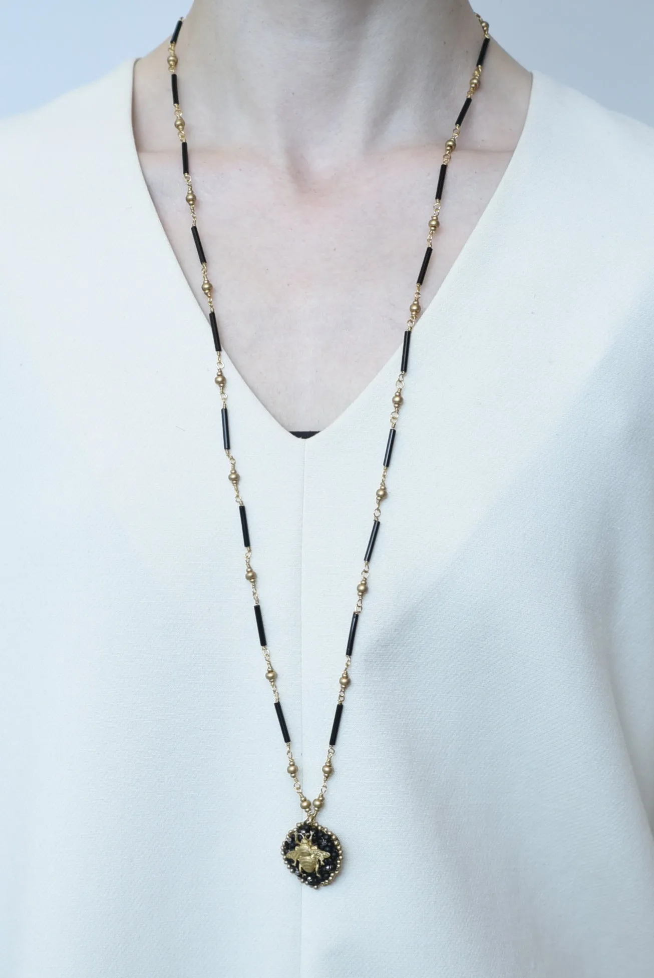 stitch hachi long necklace(glasses chain)