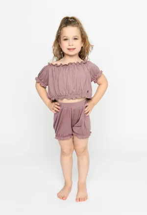 Sugar and Bruno | Children's Maryann Top | Mauve