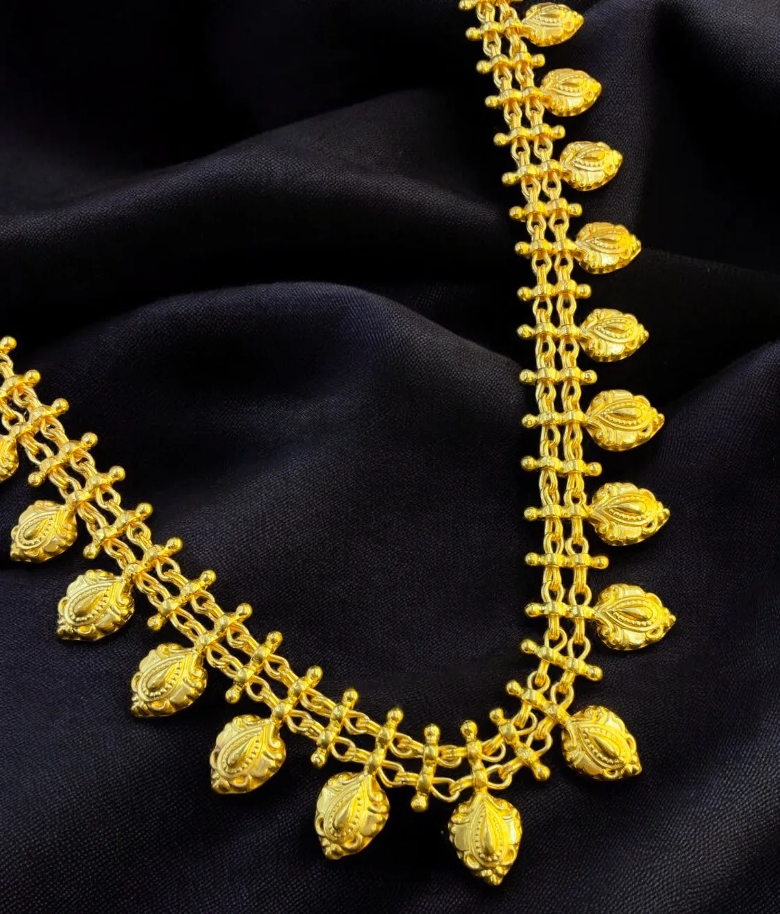 The Parna Silver Stamped Necklace