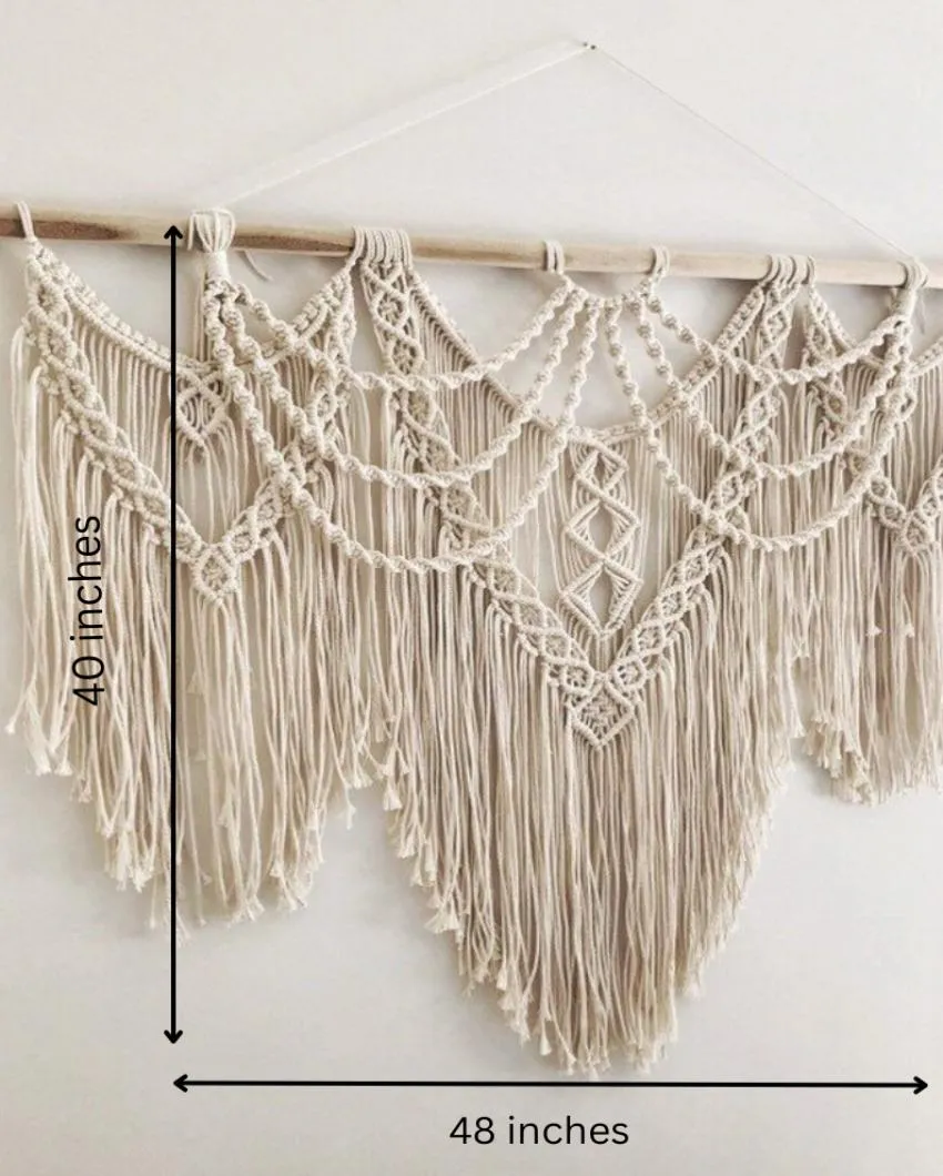Trio Macrame Wall Hanging | 48 x 3 x 40 inches