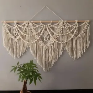 Trio Macrame Wall Hanging | 48 x 3 x 40 inches