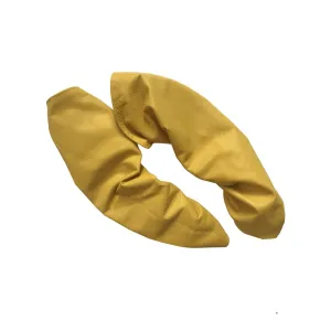 Yellow Leather Arm Sleeves – Vibrant Lambskin Leather for Stylish Comfort